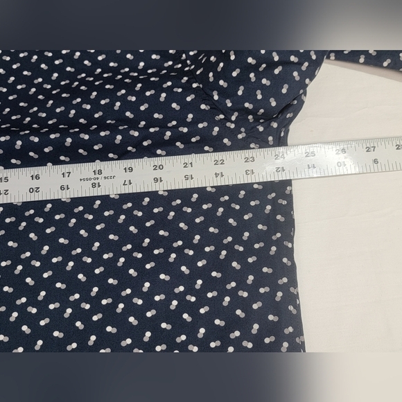 Julian & Mark Men's Size XL Ryan Geo Dot Print Long Sleeve Button Up Navy Shirt - Picture 10 of 13